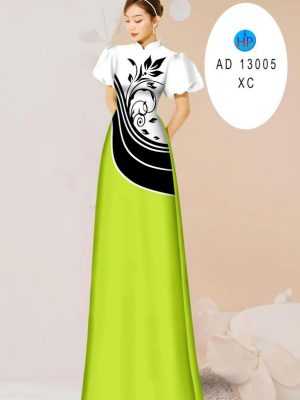 Vải Áo Dài Hoa In 3D AD 13005 23